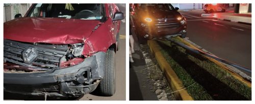 Colisão entre camionetes em Toledo termina com motorista detido por embriaguez