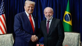 Comércio e crime organizado serão temas da reunião entre Lula e Trump