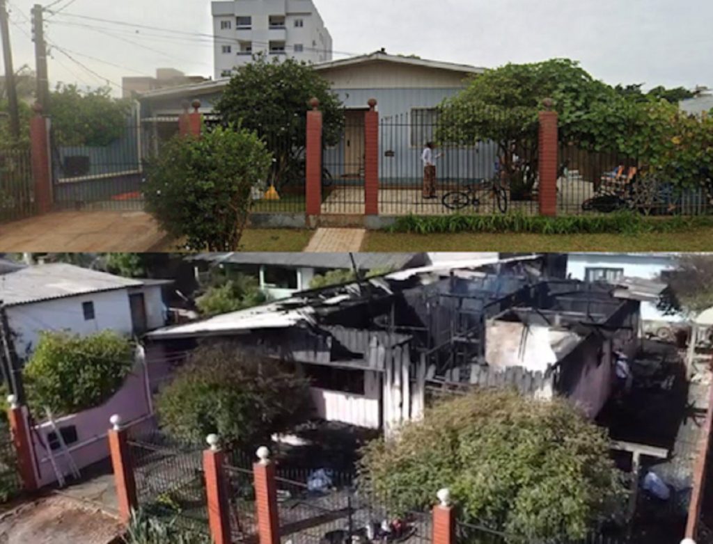 Galeria: veja como era e como ficou casa que virou carvão após incêndio