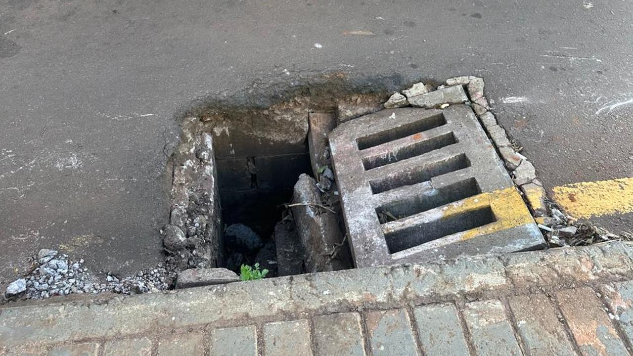 Alerta no Bairro Floresta: bueiro aberto coloca pedestres e animais em risco Alerta no Bairro Floresta: bueiro aberto coloca pedestres e animais em risco