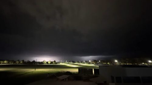 Time-lapse: vídeo mostra chegada de temporal em Cascavel