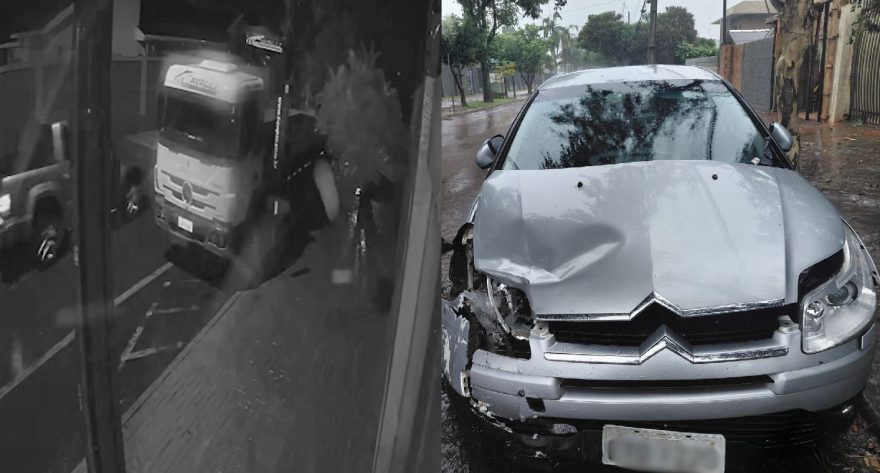 Vídeo mostra Amarok na contramão e dono pede ajuda para encontrar veículo que provocou acidente