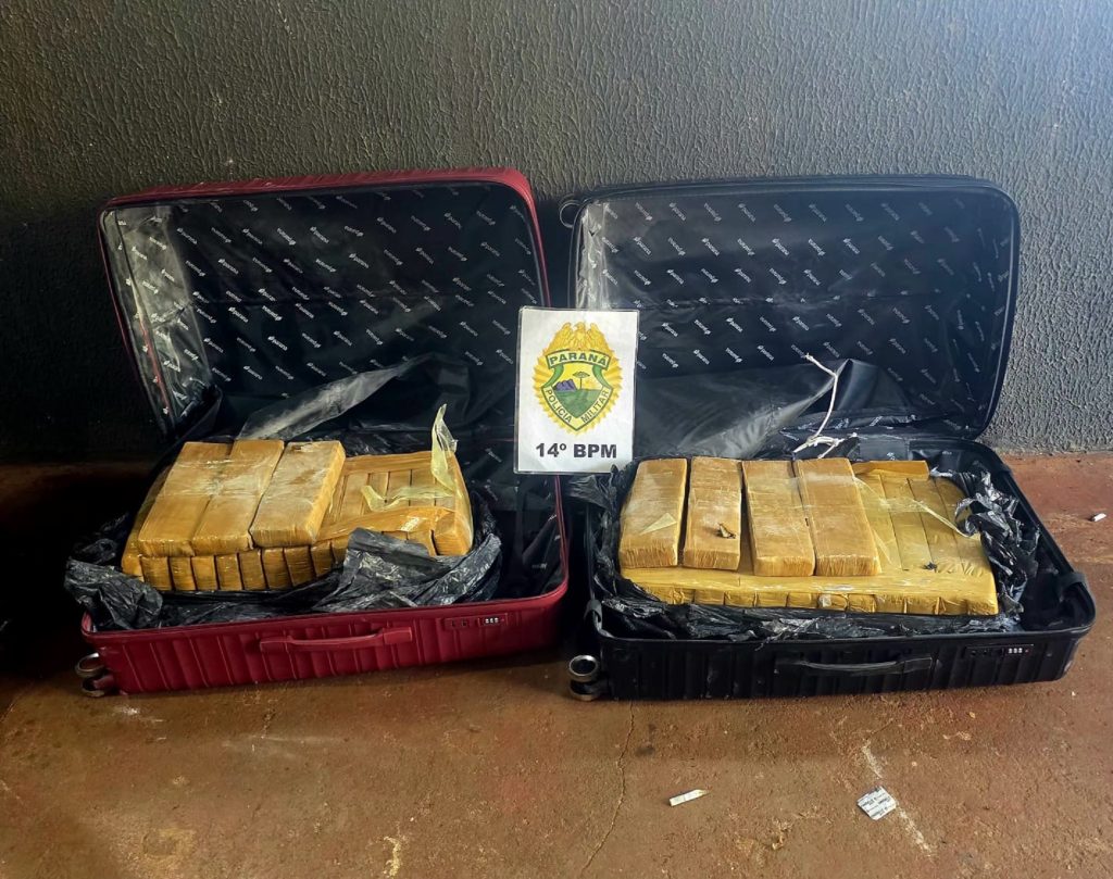 Denúncia leva PM a pousada e quase 50 quilos de maconha são apreendidos em Foz do Iguaçu