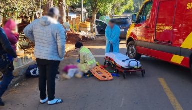Imagem referente a Garotinha de nove anos fratura a perna em acidente no Periolo