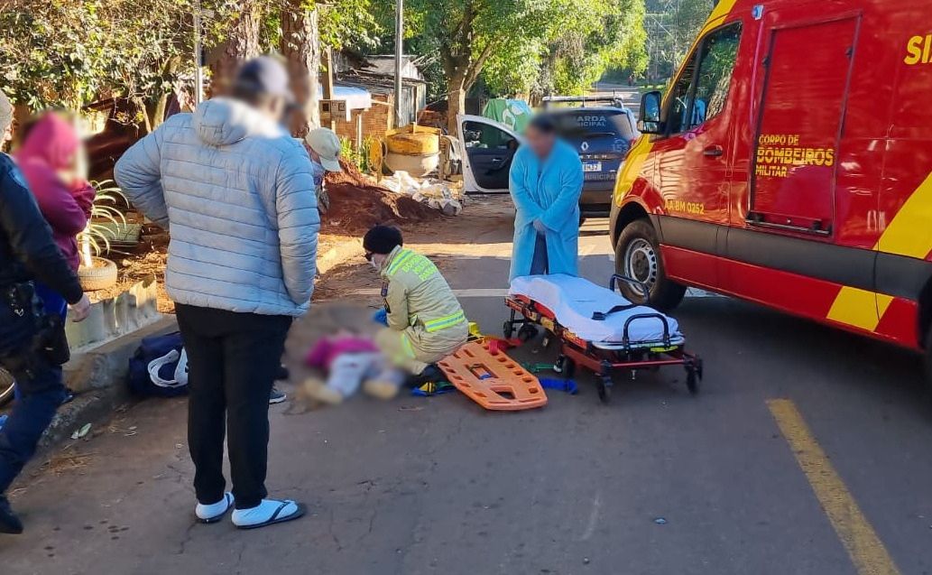 Imagem referente a Garotinha de nove anos fratura a perna em acidente no Periolo