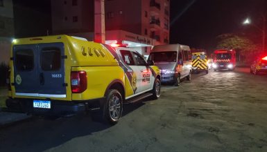 Imagem referente a Corpo de Bombeiros, Samu e PM são acionados para atender pessoa em situação de risco no Centro de Cascavel