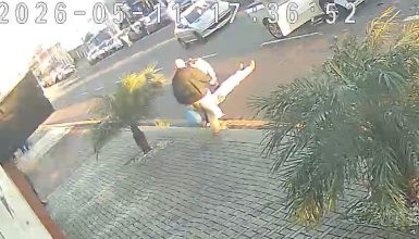 Veja como ocorreu acidente entre Montana e Jetta na Rua São Paulo Imagem referente a Veja como ocorreu acidente entre Montana e Jetta na Rua São Paulo