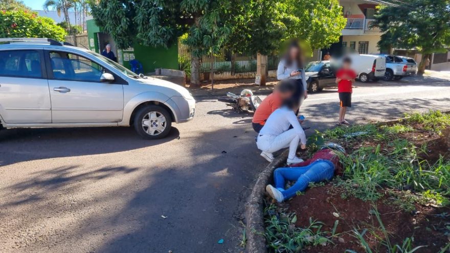 Acidente de trânsito no Parque São Paulo deixa motociclista ferida