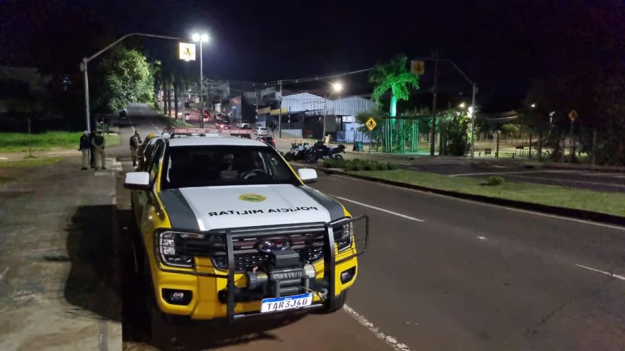 Polícia Militar e Transitar realizam blitz na Avenida Brasil em Cascavel