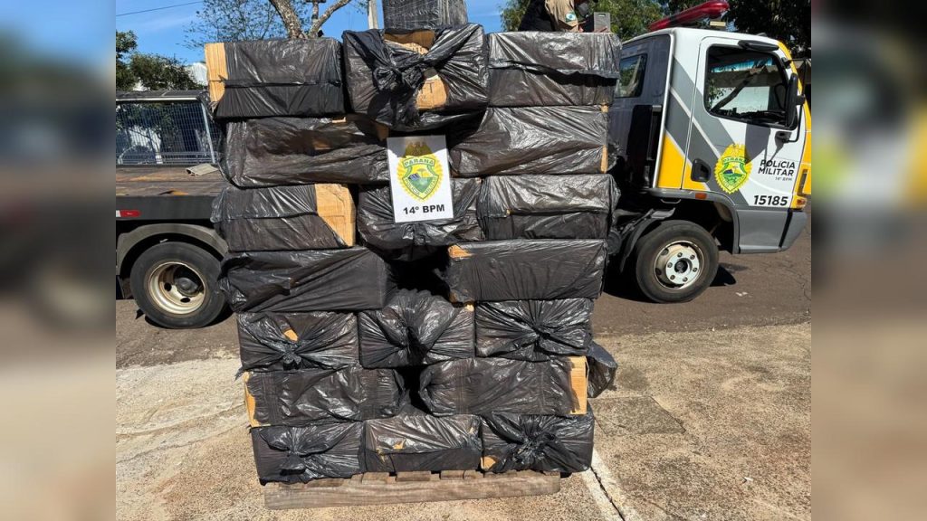 Contrabando em Foz do Iguaçu: Polícia Militar apreende 1.725 maços de cigarros