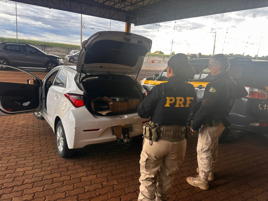 Homem é preso com 100 kg de maconha durante fiscalização da PRF na BR-277, em Cascavel