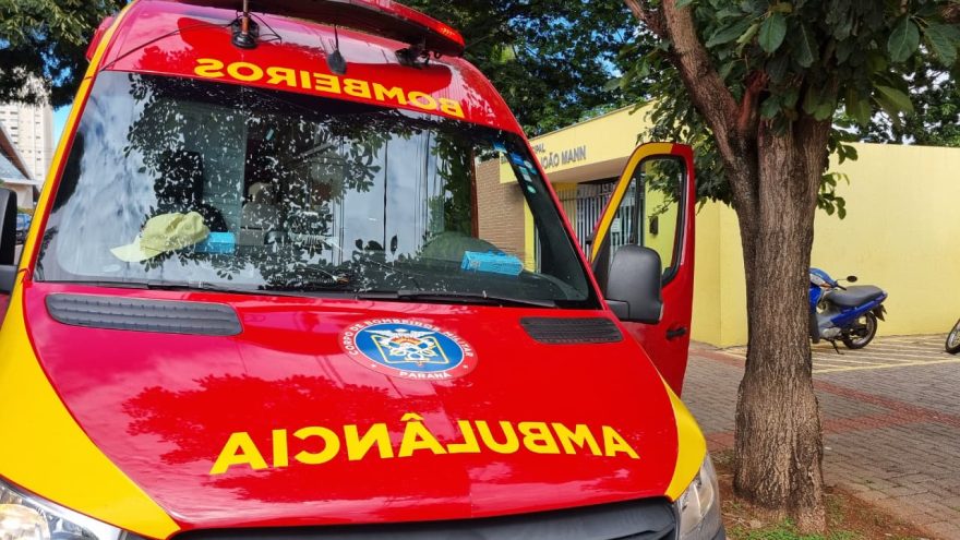 Menino de cinco anos é socorrido após quebrar o braço em escola de Cascavel