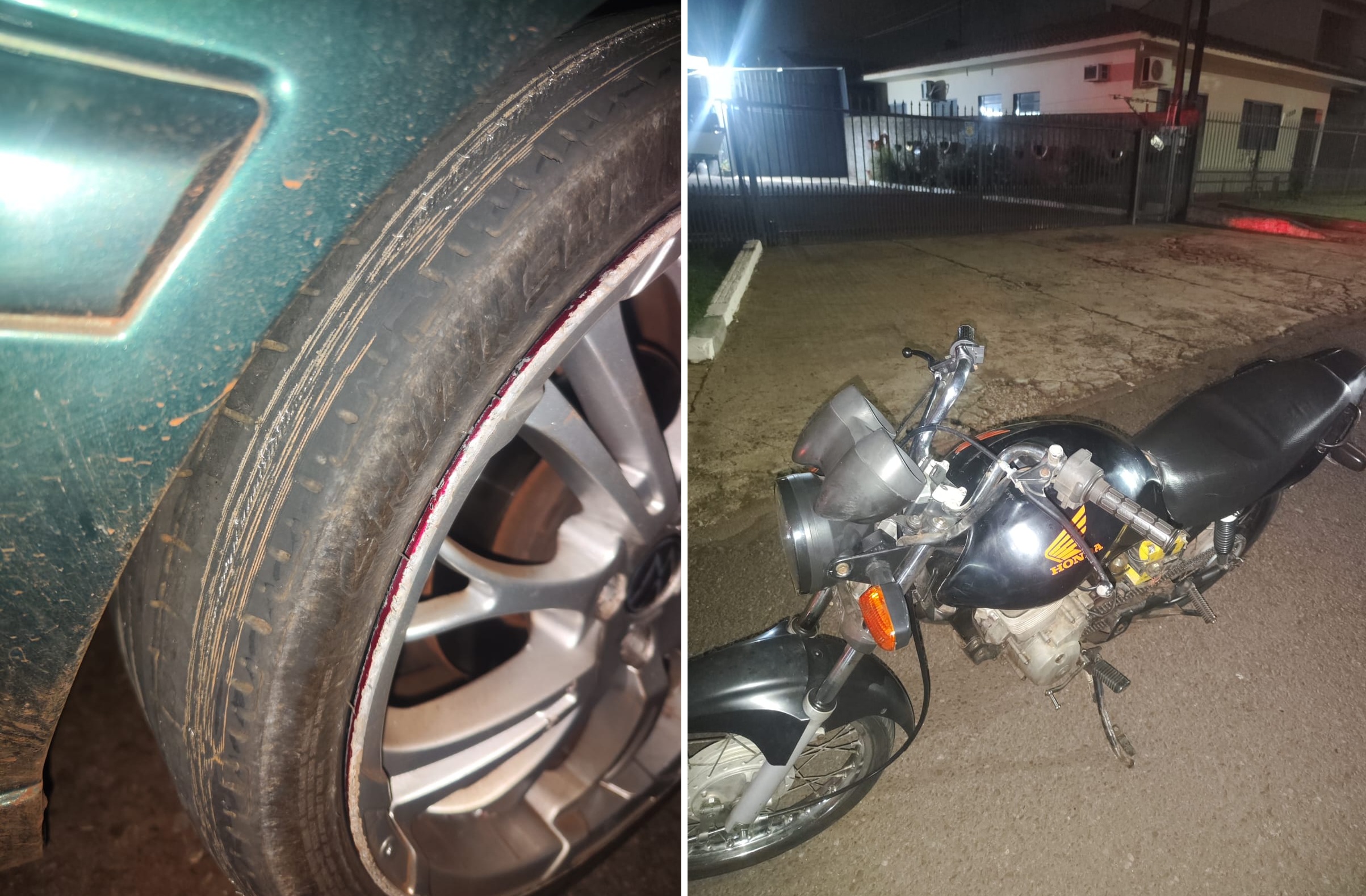 Imagem referente a Moto e carro são apreendidos em blitz da PM em Cascavel