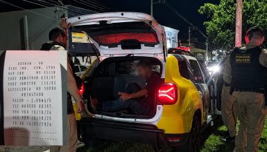 Imagem referente a Cascavelense bate recorde no 6º BPM ao registrar 2,00 mg/L no teste de embriaguez