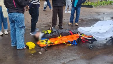 Imagem referente a Motociclista fica ferido após colisão no cruzamento das Ruas Rio da Paz e Imigração