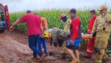 Imagem referente a Vítima é baleada em meio a milharal em área rural de Cascavel