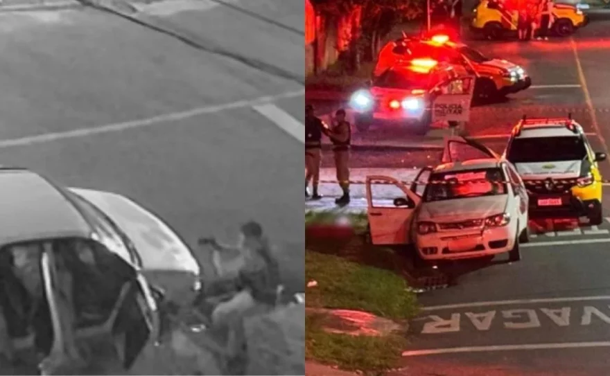 Vídeo mostra momento em que suspeito de tentar assassinar a filha é morto pela PM