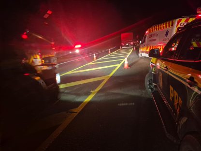 Motociclista embriagado provoca acidente com morte na BR-376 em Ortigueira Imagem referente a Motociclista embriagado provoca acidente com morte na BR-376 em Ortigueira