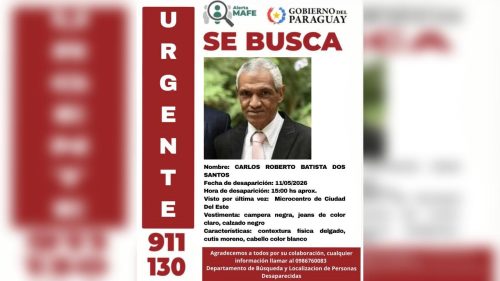 Brasileiro de 66 anos desaparece em Ciudad del Este e família pede ajuda para encontrá-lo Imagem referente a Brasileiro de 66 anos desaparece em Ciudad del Este e família pede ajuda para encontrá-lo