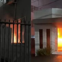 Imagem referente a Vídeos enviados à CGN mostram chamas consumindo clínica no Centro de Cascavel
