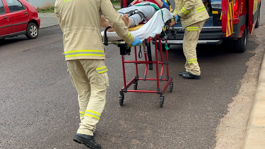 Morador fica ferido ao sofrer queda em residência no Cancelli