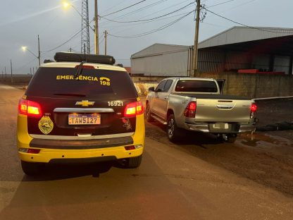 Hilux furtada é recuperada em após perseguição na PR-182