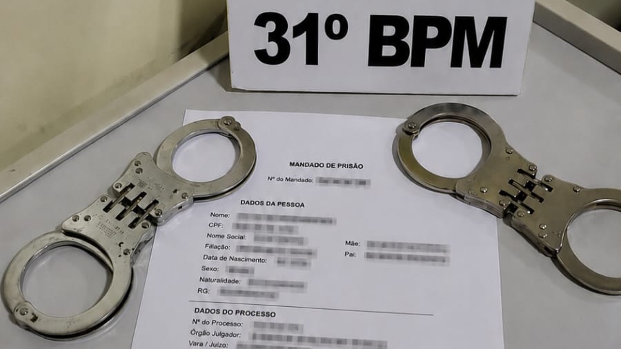 Suspeito com ordem judicial é detido pela Polícia Militar em Anahy
