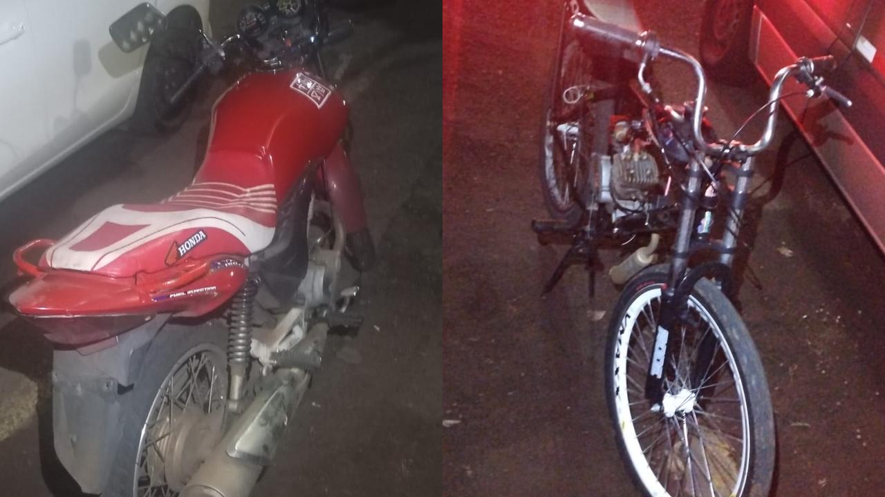 PM apreende ciclomotor artesanal e motocicleta irregular no Centro de Cascavel