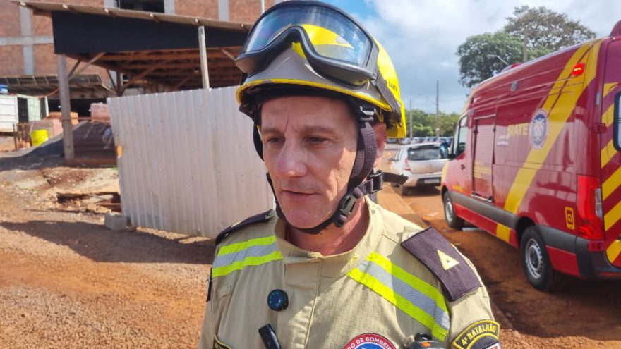 Conforme subtenente, vítima estava no último pavimento quando sofreu queda e teve lesões graves