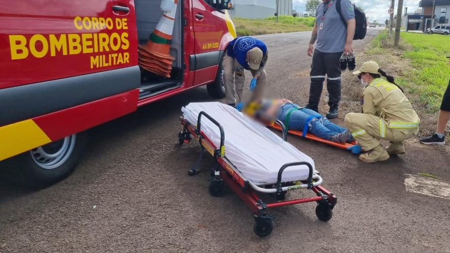 Gestante fica ferida em acidente de trânsito no Santo Inácio