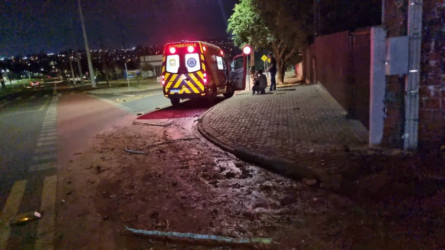 Gestante fica ferida após queda de patinete em ciclovia no Bairro Floresta, em Cascavel