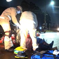 Imagem referente a Motociclista fica ferido após colisão entre motos na Avenida Piquiri