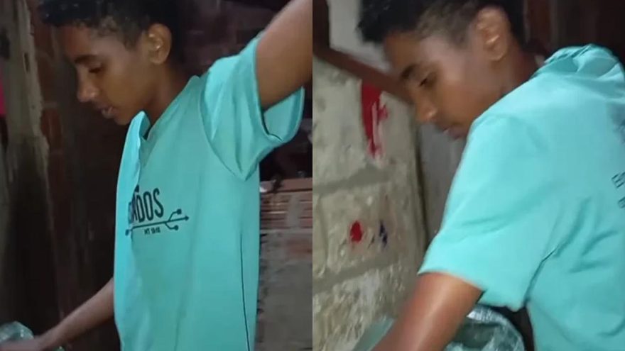 Adolescente gera comoção após comprar comida para a mãe com o 1º salário