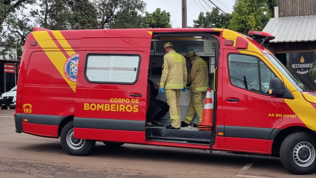 Homem fica ferido em acidente na Rua Cuiabá, no Bairro Neva