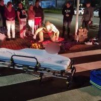 Imagem referente a Motociclista fica gravemente ferido após acidente na Rua Flamboyant, em Cascavel