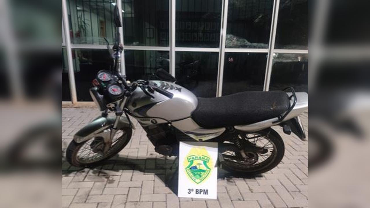 PM recupera motocicleta furtada com diversos danos em Pato Branco