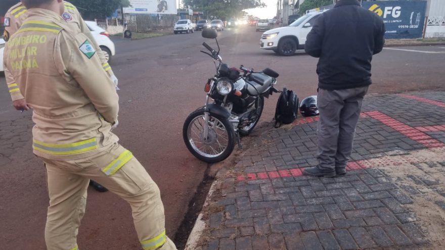 Acidente de trânsito no São Cristóvão deixa motociclista ferido