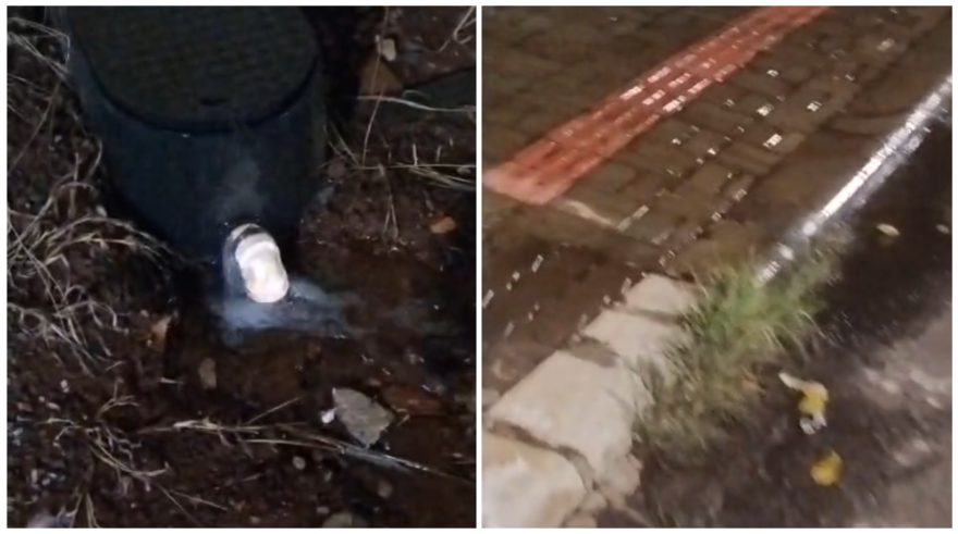 Água jorrando desde a madrugada revolta moradores no Floresta: “Passaram aqui e não arrumaram”