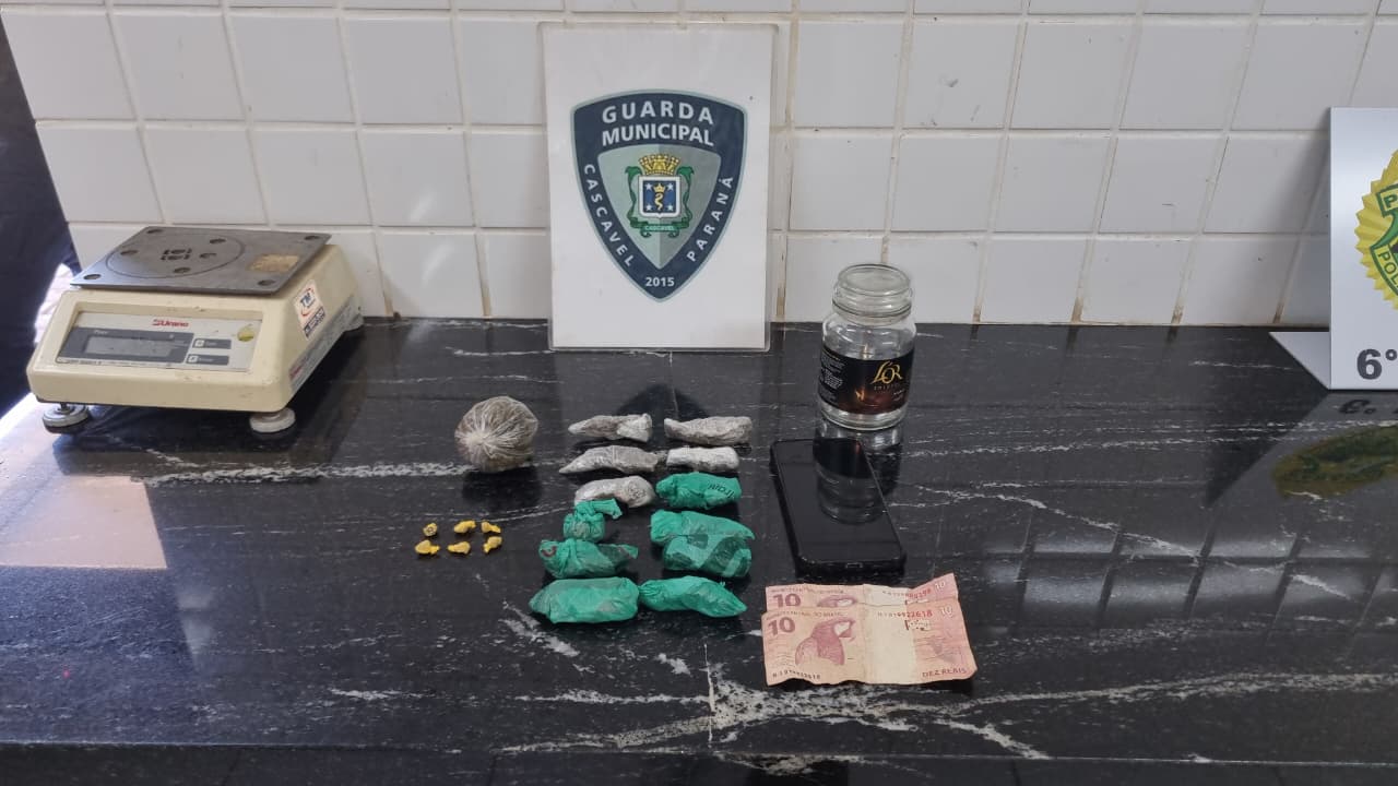 Jovem é detido com porções de droga durante ação da GM no Cascavel Velho