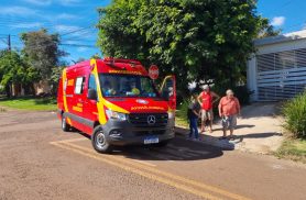Motociclista fica ferido em acidente no Bairro Alto Alegre em Cascavel