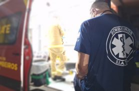 Acidente no Brasmadeira deixa mulher ferida e leva ao acionamento do médico dos bombeiros