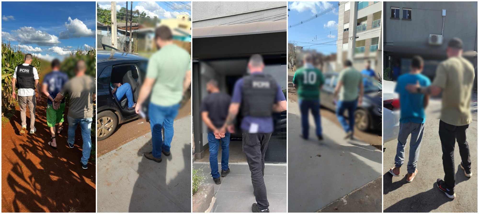 Polícia Civil de Toledo prende sete condenados em operação contra descumprimento de penas