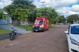 Queda de moto deixa jovem ferido na Vila Tolentino