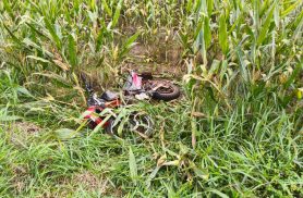 Motociclista fica em estado grave e é encaminhado ao HU de Cascavel após acidente em Braganey