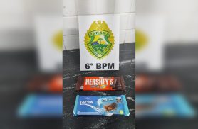 Funcionária é suspeita de furtar barras de chocolate em estabelecimento de Cascavel