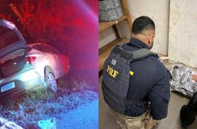 PRF apreende mais de 139 quilos de drogas após perseguição na BR-277 em Guaraniaçu