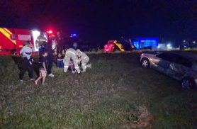 Acidente na BR-467 deixa três pessoas feridas e mobiliza equipes de resgate em Cascavel