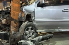 Motorista perde controle, invade calçada e deixa entregador ferido no centro de Itaipulândia
