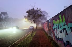 Neblina e frio: Cascavel desperta para mais uma segunda-feira de trabalho