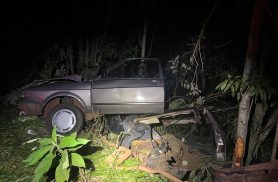 Acidente na PR-585 em São Pedro do Iguaçu deixa homem ferido e mobiliza socorro